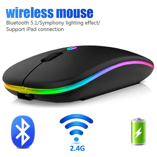Wireless Mouse With LED Lights