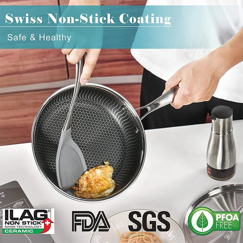 Stainless Steel Non-stick Frying Pan