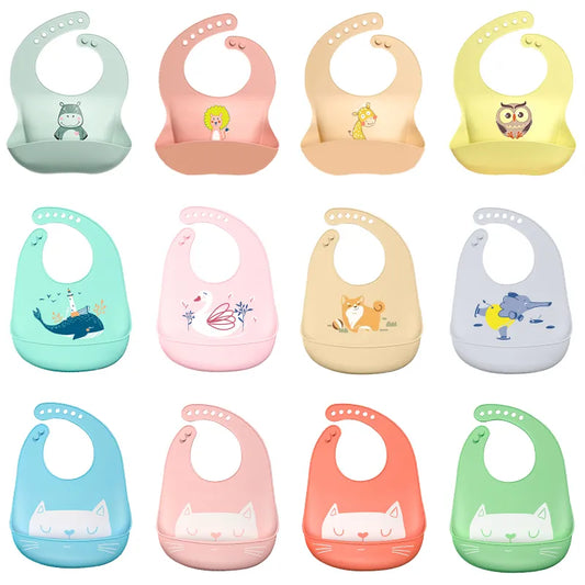 Waterproof Baby/Todler Silicone bib. Adjustable