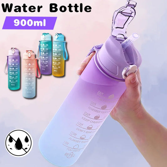 900ML Water Bottle with Time Markers