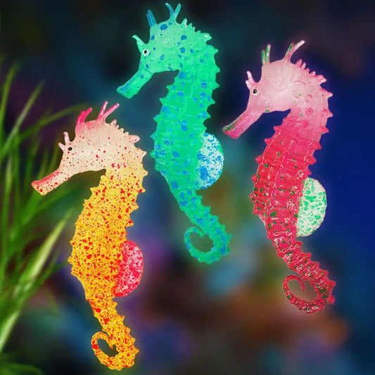 Illuminating Seahorse Decoration For Aquarium