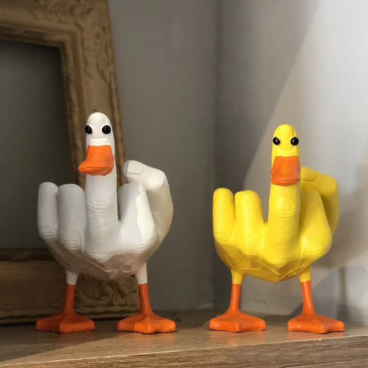 Middle Finger Duck Ornament