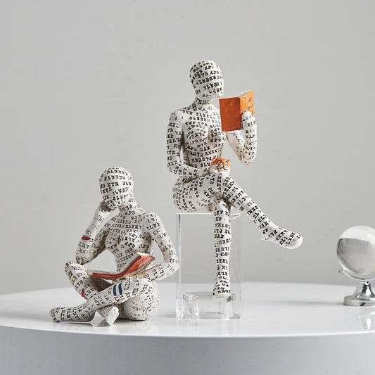 Modern Reading Figurines